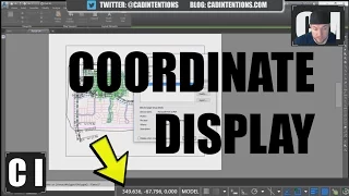 AutoCAD; How to Display Coordinates and other Settings