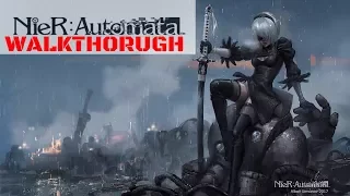 Nier Automata amusement park walkthrough How to kill the tank and boss fight