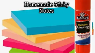 Beautiful Homemade Sticky Notes