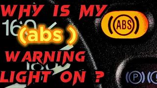 Top 5 Causes of an ABS Light to Come On and how to fix it !!