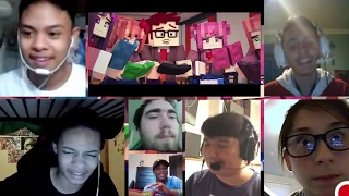 "Why Did I Say Okie Doki?” Minecraft DDLC Animated Music Video [REACTION MASH-UP]#111