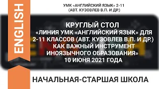 ЛИНИЯ УМК «АНГЛИЙСКИЙ ЯЗЫК» 2-11 (КУЗОВЛЕВ В.П. И ДР.) КАК ВАЖНЫЙ ИНСТРУМЕНТ ИНОЯЗЫЧНОГО ОБРАЗОВАНИЯ