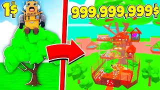 ПОСТРОИЛ ДОМ НА ДЕРЕВЕ ЗА 999,999,999 МИЛЛИОНОВ! ROBLOX