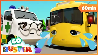 Buster Gets a Boo Boo and Cries! | @GoGeckosGarage  | Kids Cartoons