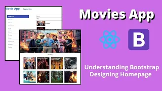 Movie App 1 | How to use Bootstrap in Reactjs | Designing Homepage | React Noob to Pro