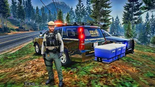 Playing GTA 5 As A POLICE OFFICER Park Ranger Patrol| Tahoe| GTA 5 Lspdfr Mod| 4K