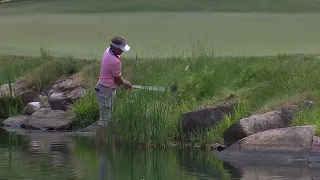 Bernhard Langer's INCREDIBLE Recovery From the Water at the 2023 U.S. Senior Open 👏