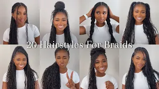 20 Ways to Style Bohemian Knotless Braids (Protective Hairstyle)