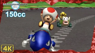 Mario Kart Wii for Wii ⁴ᴷ Full Playthrough (All Cups 150cc, Toad gameplay)