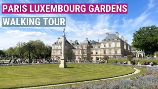 Paris Luxembourg Gardens Walking Tour | Walking Tour of Paris - 4k Paris Walk With Captions