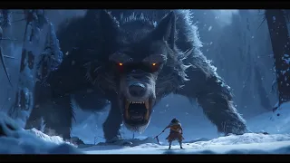 Fenrir: the GIANT Wolf | AI Animation