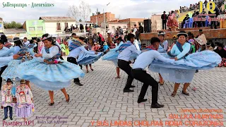 Entrada de la MOSEÑADA Sallka Huaynas y sus lindas cholitas de SALLCAPAMPA - ANCORAIMES 2024 🇧🇴