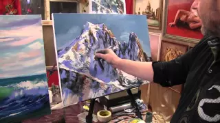 Игорь Сахаров, научиться рисовать маслом горы, горный пейзаж