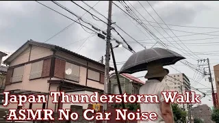 ASMR Japan Thunderstorm Rain Walk 2020.08.13 Ambient Sound Sleep Meditate Relax Tokyo Suburb Zen