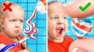 HYGIENE HACKS FOR SMART PARENTS || HOW TO TEACH YOUR KIDS ESSENTIAL SKILLS