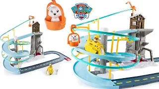 PAW PATROL RUBBLE'S MOUNTAIN RESCUE TRACK SET, POLAR BEAR RESCUE, RUBBLE'S EXCAVATOR RESCUE