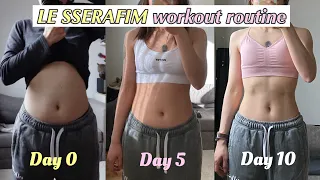 Fat Burning with INTENSIVE 'LE SSERAFIM' Workout Routine in 10 DAYS 🔥 -135 Calories (K-pop workout)