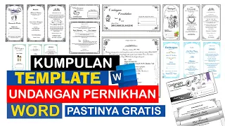 10 Template undangan pernikahan word gratis