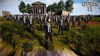 1,000 JOHN WICK DEFEND MT OLYMPUS FROM 2,000,000 GHOSTS | Ultimate Epic Battle Simulator 2 | UEBS 2