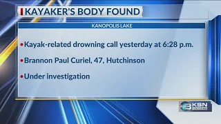 Body of kayaker who drowned at Kansas lake recovered