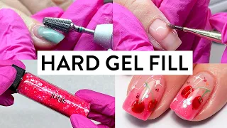 Watch Me Work Nails | Hard Gel Fill & Ombre Nail Art 💗