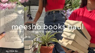 Meesho books haul (part 2)📦Romance and thriller book recs❤️‍🔥My 2024 tbr🗒️