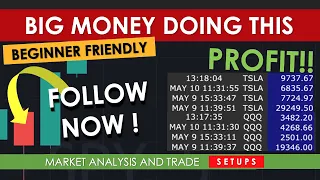 I MADE $100,000 DAY TRADING Following What Big Money Is Doing. SPY QQQ TSLA Options