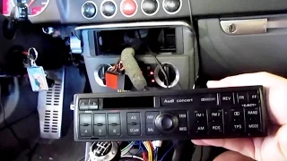 Audi TT, Radio iPhone Deck Sirius Amp Sub Installation