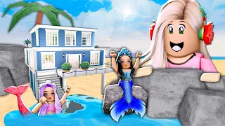 I Built A SECRET BEACH HOUSE To Help SAVE MERMAIDS! (Roblox)