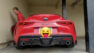 Toyota Supra 2.0 resonator delete/muffler  delete Cold Start