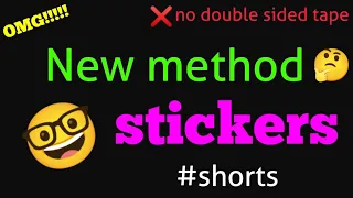 (Day 2) DIY stickers !!!!! 📝🤓  #15daysbestoutofwastechallenge #shorts