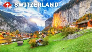 SWITZERLAND 🇨🇭 The most beautiful country 😍 Relaxation Film With Calming Music. Heaven of Earth