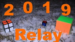 2-0-1-9 Cube Relay for 2019 in 20:19