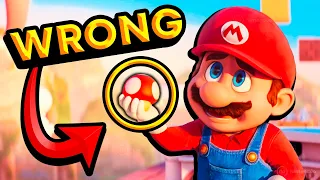 15 MISTAKES in Super Mario Bros Movie VS Super Mario Games 🎬