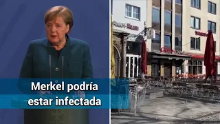 Merkel, en cuarentena tras estar en contacto con médico infectado con coronavirus