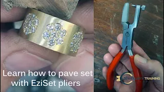 How to pave set with EziSet pliers