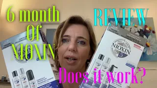 6 months of Nioxin, review , hair treatment for fuller and thicker hair.