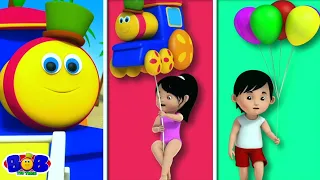 Боб Потяг Пісня повітряної кулі + більше дитячі віршики - Kids Tv