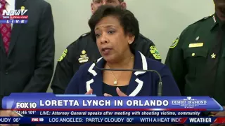 FNN: Attorney General Loretta Lynch Speaks After Meeting with Orlando Shooting Victims