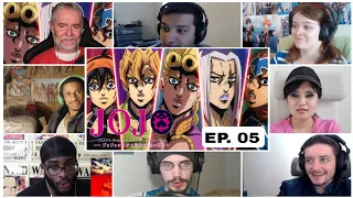 Giorno Meets The Gang Reaction Mashup! JJBA Golden Wind : Episode 05