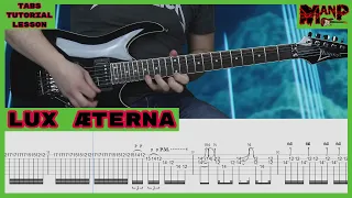 Lux Æterna || Metallica Cover || Guitar Tab || Tutorial || Lesson