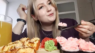 MUKBANG ROLLS / И снова роллы 🥢🍣