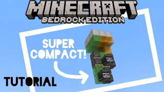 how to make a 3x3 piston elevator in minecraft bedrock 1.20