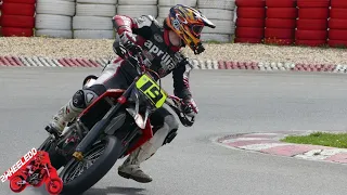 SXV550 supermoto on Karttrack Spa | Gopro | Short session