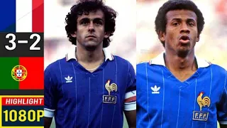 France 3 x 2 Portugal (Platini, Tigana) ●1984 Euro Semi Final  Extended Goals & Highlights HD 1080