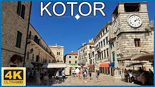 [4K]Kotor - Montenegro🇲🇪Walking Tour - Old Town