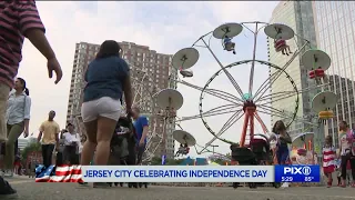 Jersey City celebrating Fourth of July