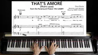 Dean Martin - That's Amore | Piano with Sheet Music