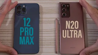 iPhone 12 Pro Max vs Samsung Galaxy Note 20 Ultra SPEED TEST!