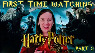 Harry Potter and the Order of the Phoenix | Movie Reaction | Part 2 | Oh No Sirius!!!